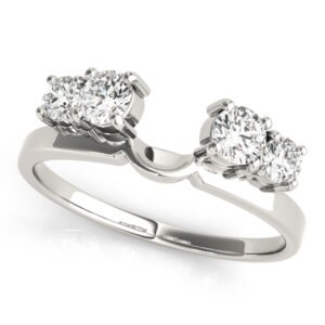 Prong Set Wraps & Inserts Wedding Band