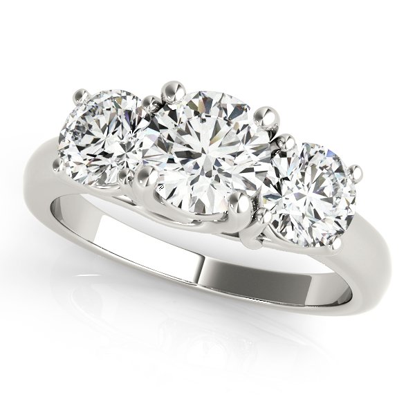 3-Stone Trellis Engagement Ring