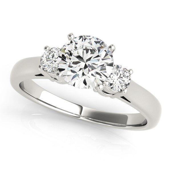 3-Stone Round Engagement Ring