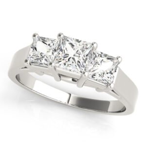 ENGAGEMENT RINGS 3 STONE PRINCESS