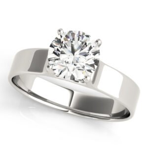 Solitaire Cathedral Engagement Ring