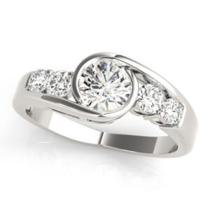 Bezel Set Bypass Engagement Ring