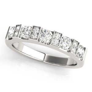 Bar Set Round Wedding Band