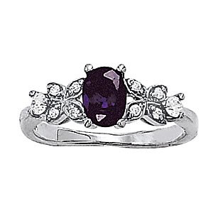 Vintage Inspired Floral Color Rings