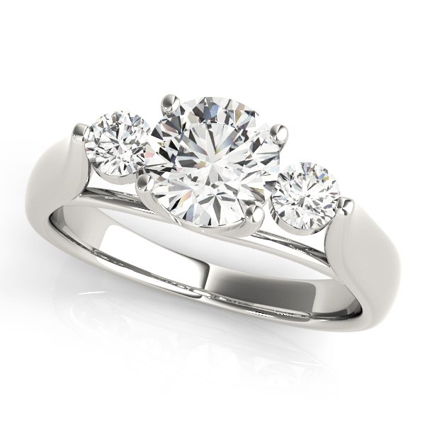 3-Stone Trellis Engagement Ring
