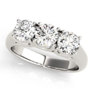 3-Stone Trellis Engagement Ring