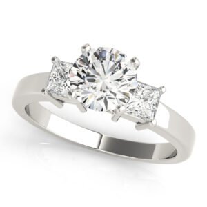 3-Stone Princess Cut Engagement Rings