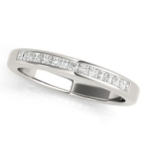 Channel Fancy Shape Princess Cut Wedding Band