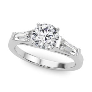 Baguette 3-Stone Engagement Ring