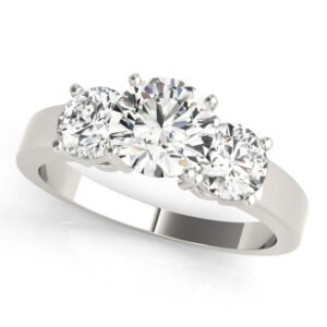3-Stone Round Engagement Ring