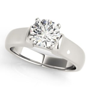Twisted Shank Solitaire Engagement Ring