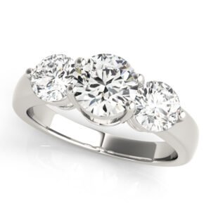 3-Stone Round Engagement Ring