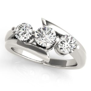 3-Stone Bypass Engagement Ring