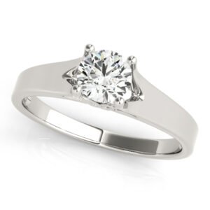 Solitaire Round Engagement Rings