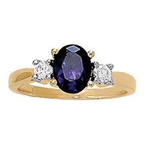 Oval Shaped Color Rings