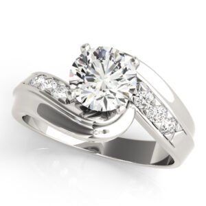 Bypass Single Row Engagement Ring