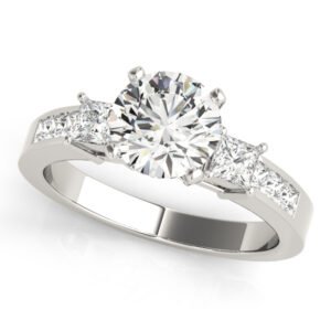 3-Stone Channel Set Engagement Ring