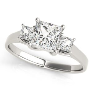 ENGAGEMENT RINGS 3 STONE PRINCESS