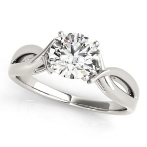 Twisted Shank Solitaire Engagement Ring