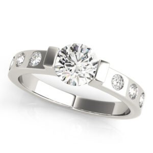 ENGAGEMENT RINGS SINGLE ROW PRONG