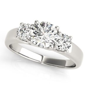 3-Stone Trellis Engagement Rings