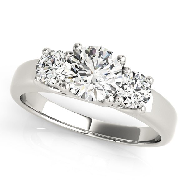 3-Stone Trellis Engagement Rings