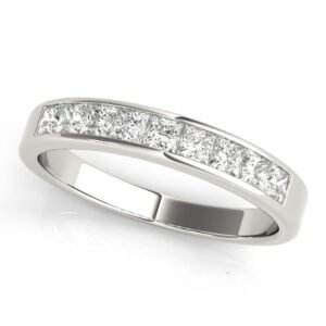 Channel Set Fancy Shape Wedding Rings
