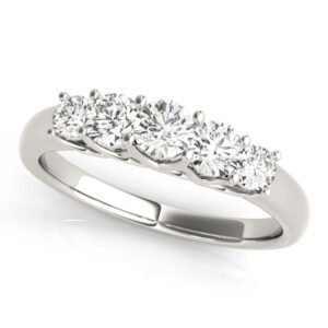 Prong Set Trellis Wedding Band