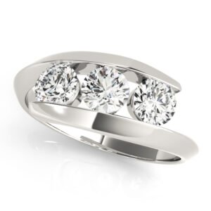 3-Stone Bypass Engagement Rings