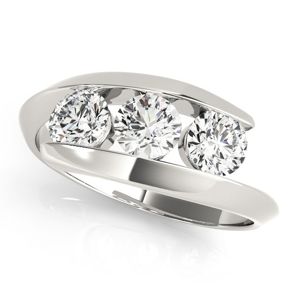 3-Stone Bypass Engagement Rings
