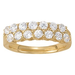 Double Row Fashion Wedding Band