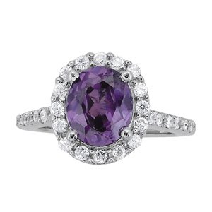 Oval Halo Engagement Ring