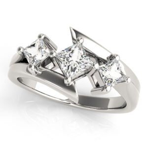 ENGAGEMENT RINGS 3 STONE PRINCESS
