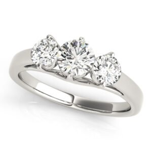3-Stone Trellis Engagement Rings