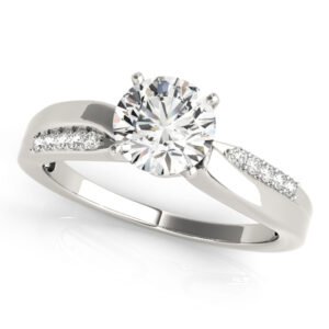 Bypass Prong Set Engagement Ring