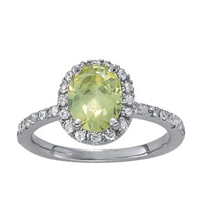 Oval-Cut Color Ring