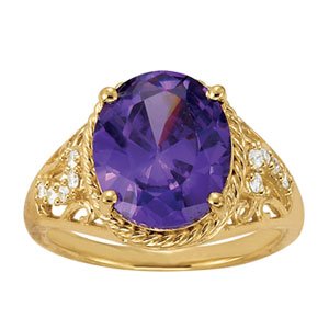 Oval Shape Color Ring