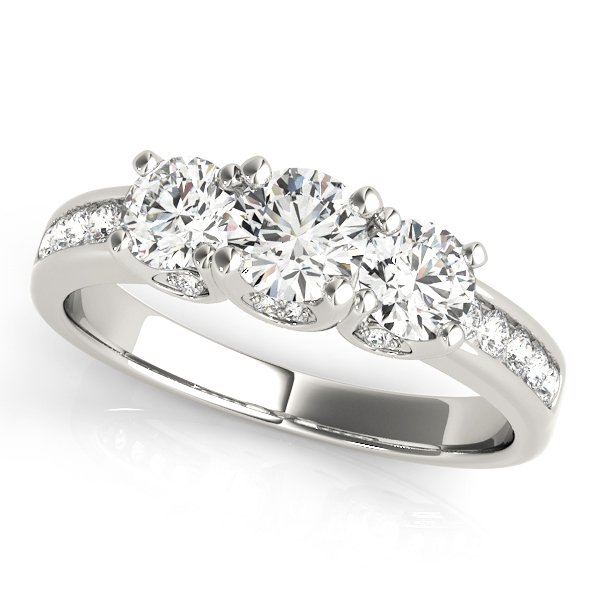 3-Stone Channel Set Engagement Ring