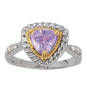 Trillion Shape Color Ring