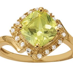 Princess Cut Color Ring