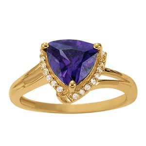 Trillion Shape Color Ring