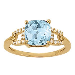 Princess Cut Color Ring