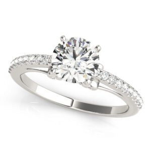 ENGAGEMENT RINGS SINGLE ROW PRONG