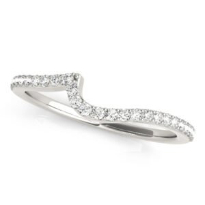 Single Row Curved Wedding Band