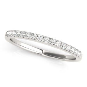 Straight Diamond Shared Prong Wedding Band