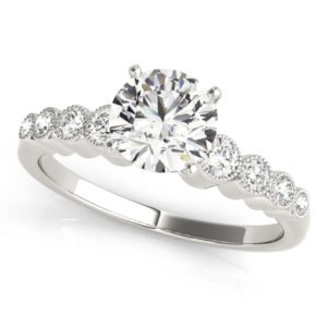 Vintage-Inspired Bezel Set Engagement Ring