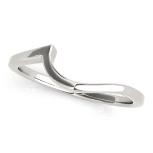 Gold Curved Wedding Band