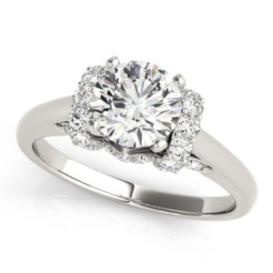Solitaire Plus Round Engagement Ring
