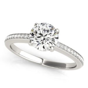 ENGAGEMENT RINGS SINGLE ROW PRONG
