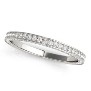 Multirow Prong In Channel Wedding Band